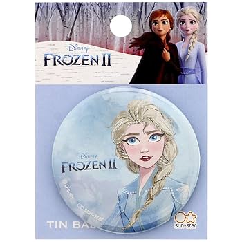 Amazon.co.jp: サンスター文具 ディズニー 缶バッジ アナと雪の